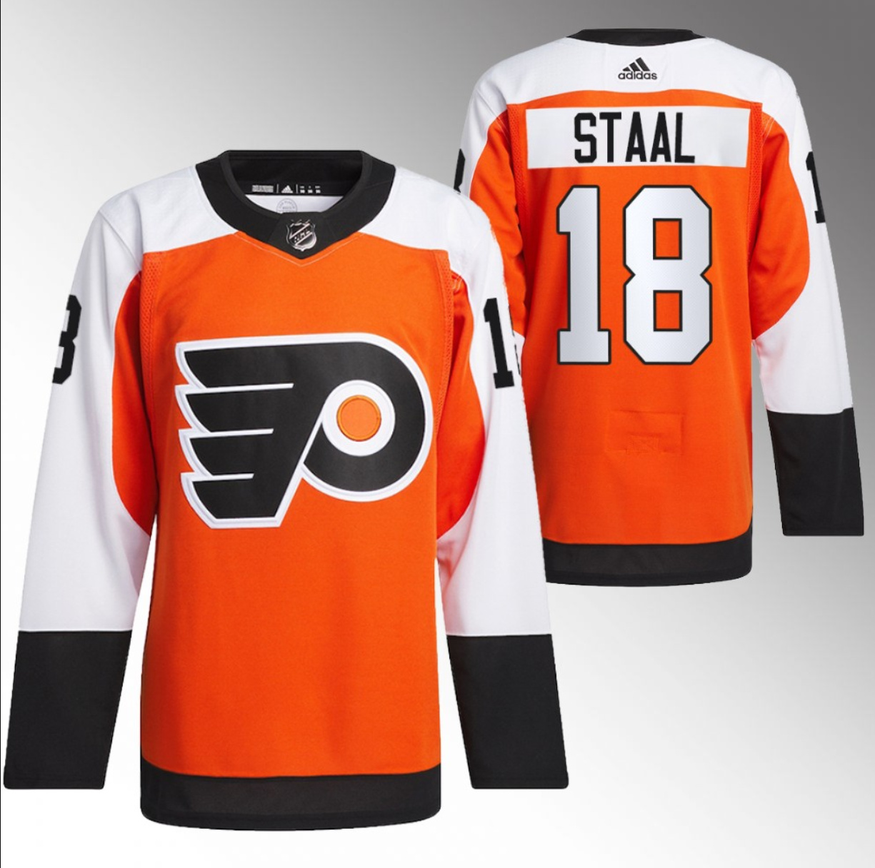 Men's Philadelphia Flyers #18 Marc Staal 2023-24 Orange Stitched Jersey
