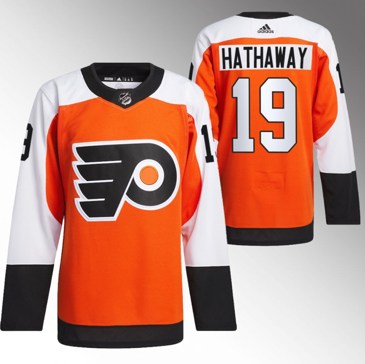 Men's Philadelphia Flyers #19 Garnet Hathaway 2023-24 Orange Stitched Jersey