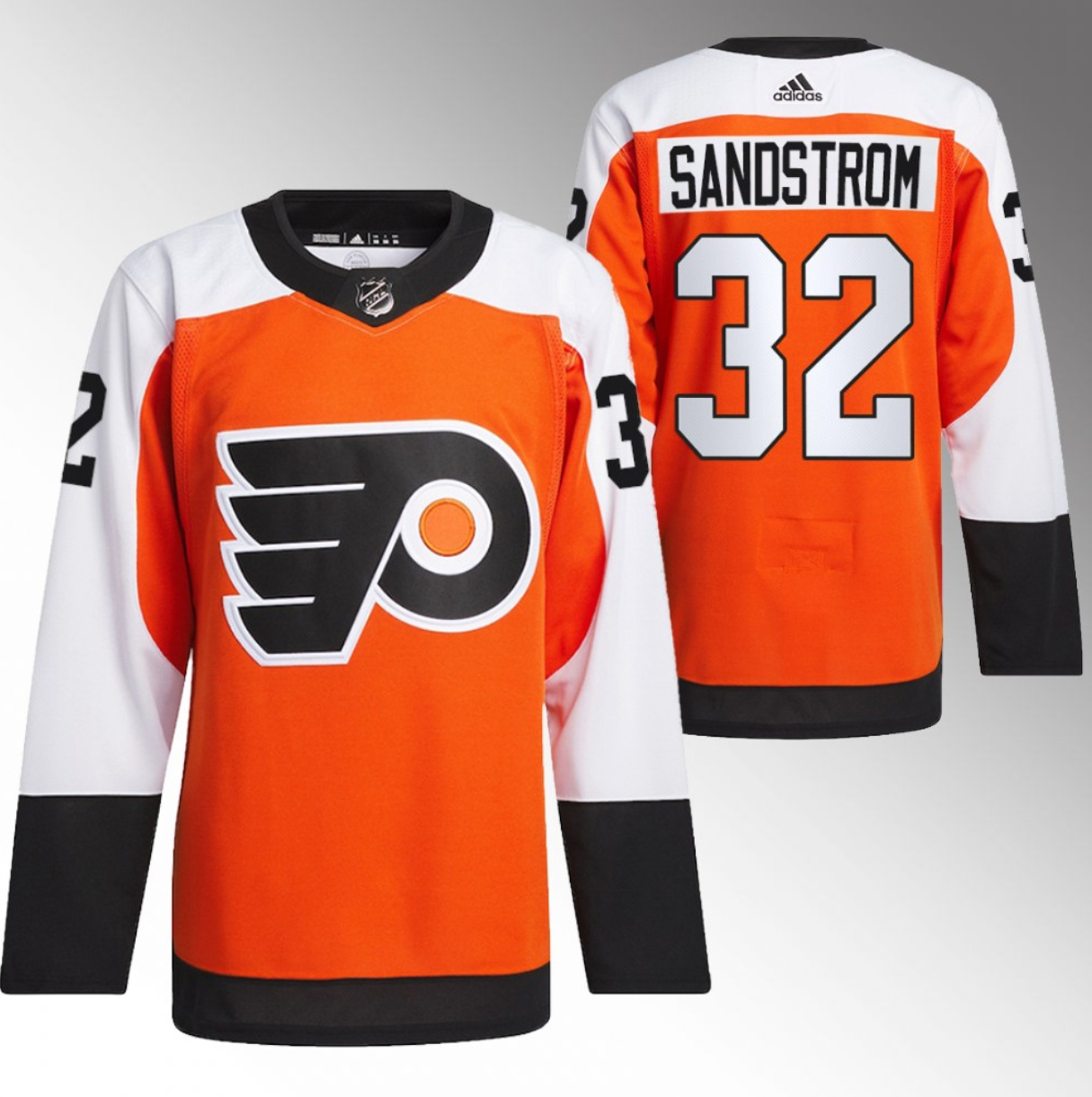 Men's Philadelphia Flyers #32 Felix Sandstrom 2023-24 Orange Stitched Jersey