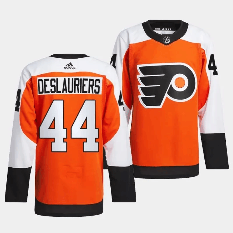 Men's Philadelphia Flyers #44 Nicolas Deslauriers 2023-24 Orange Stitched Jersey