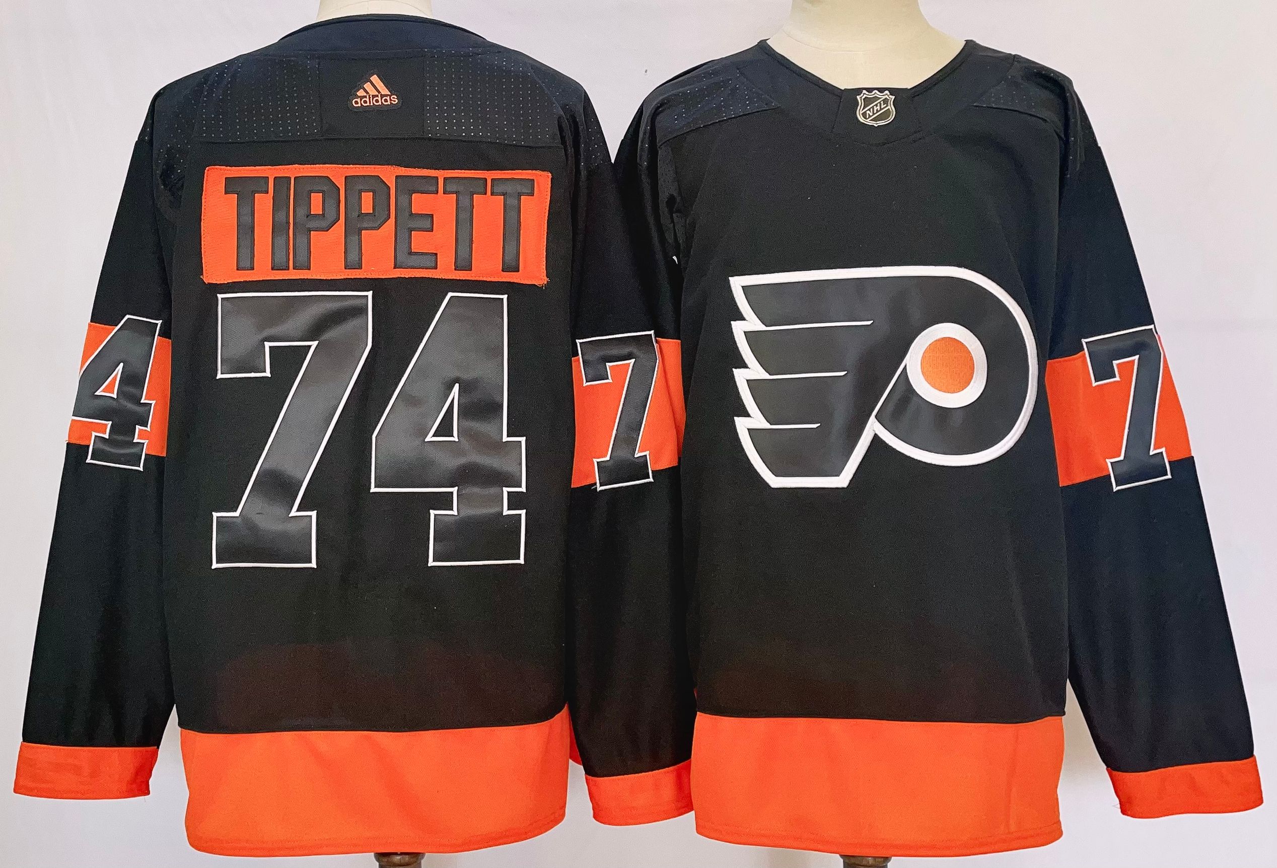 Men's Philadelphia Flyers #74 Owen Tippett Black Alternate Authentic Jersey