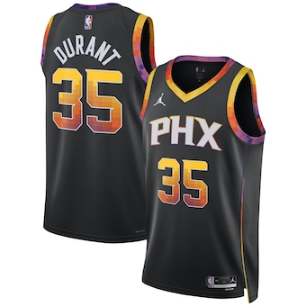 Men's Phoenix Suns #35 Kevin Durant Black 2022-23 Statement Edition Stitched Basketball Jersey