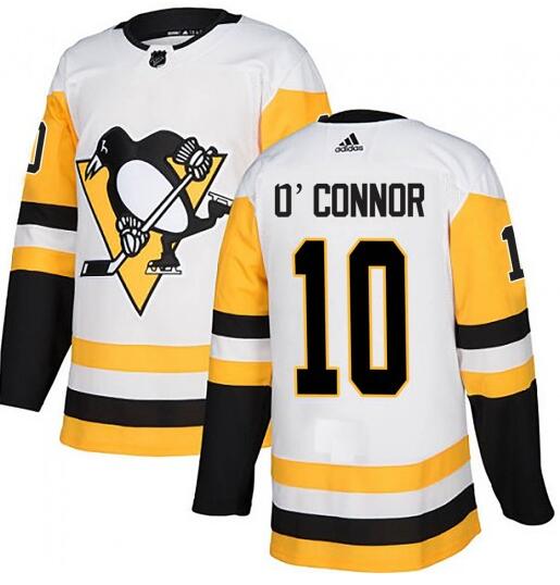 Men's Pittsburgh Penguins #10 Drew O'Connor Adidas Authentic Away Jersey - White