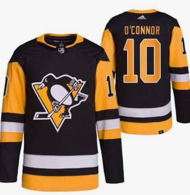 Men's Pittsburgh Penguins #10 Drew O'Connor Black Home Jerseys
