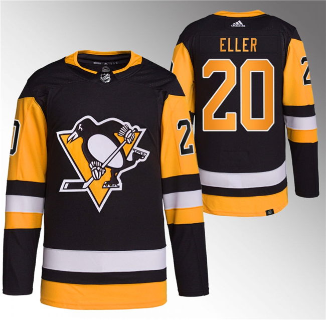 Men's Pittsburgh Penguins #20 Lars Eller Black Stitched Jersey1