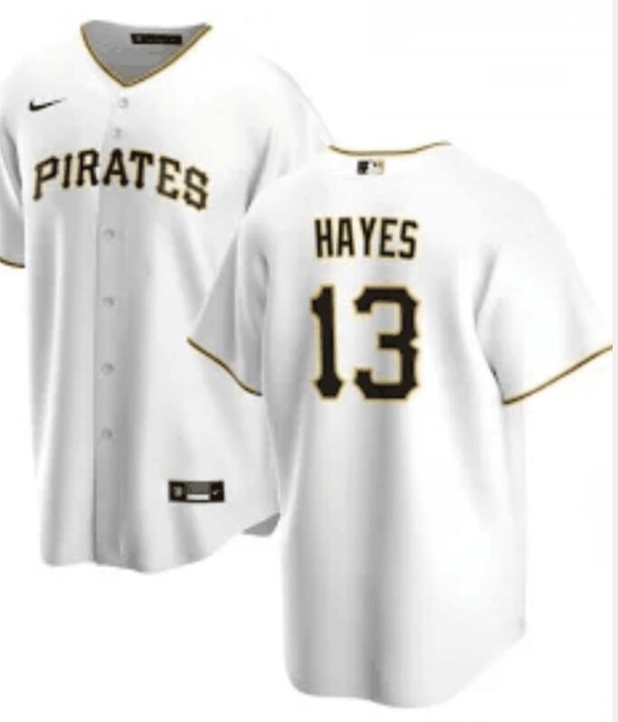 Men's Pittsburgh Pirates #13 Ke'Bryan Hayes Nike White Home Player MLB Jersey