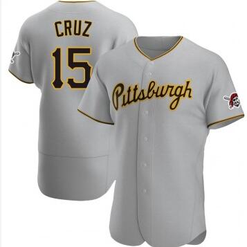 Men's Pittsburgh Pirates #15 Oneil Cruz Alternate Team Gray Pirates Store Jersey