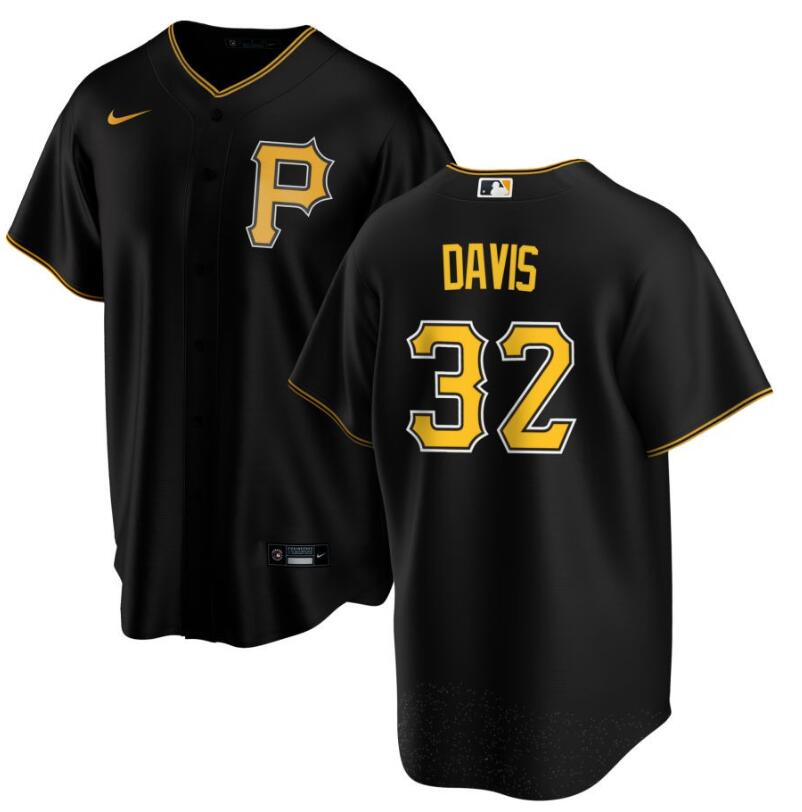 Men's Pittsburgh Pirates #32 Henry Davis Nike Black Player MLB Jersey