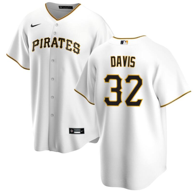 Men's Pittsburgh Pirates #32 Henry Davis Nike White Home Player MLB Jersey