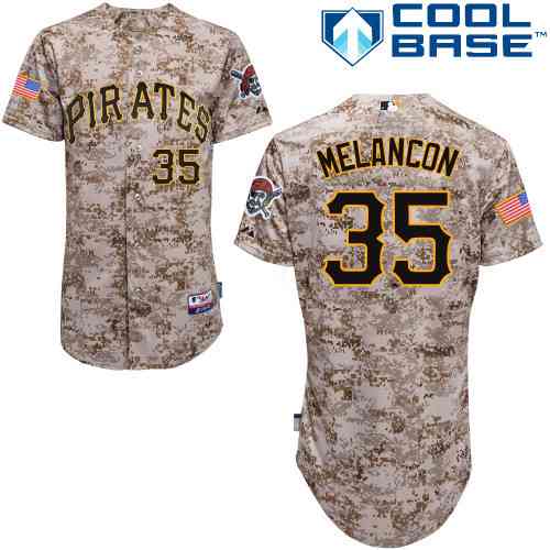 Men's Pittsburgh Pirates #35 Mark Melancon 2014 Camo Jersey