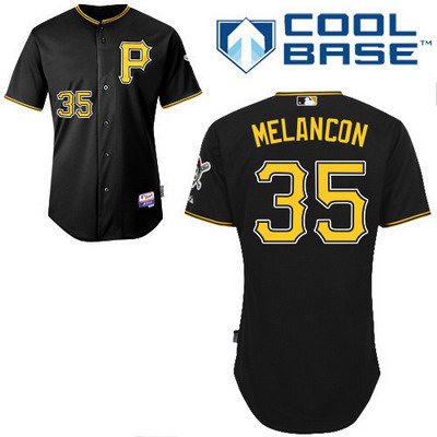 Men's Pittsburgh Pirates #35 Mark Melancon Black Jersey