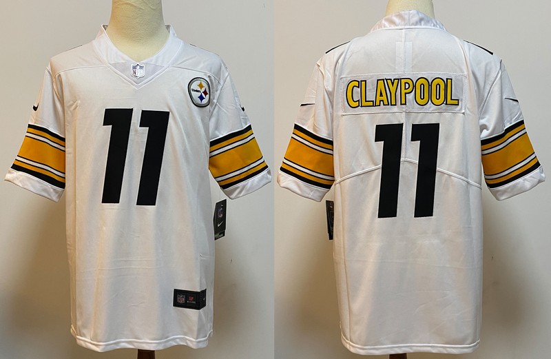 Men's Pittsburgh Steelers #11 Chase Claypool White 2020 Vapor Untouchable Stitched NFL Nike Limited Jersey