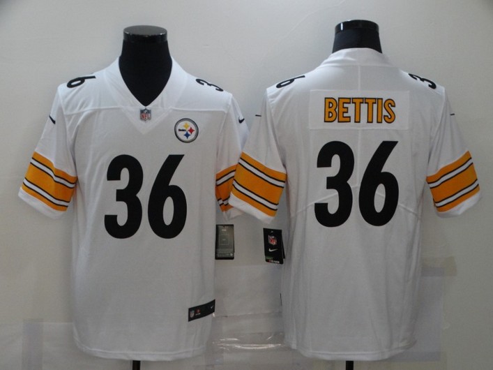 Men's Pittsburgh Steelers #36 Jerome Bettis White 2017 Vapor Untouchable Stitched NFL Nike Limited Jersey
