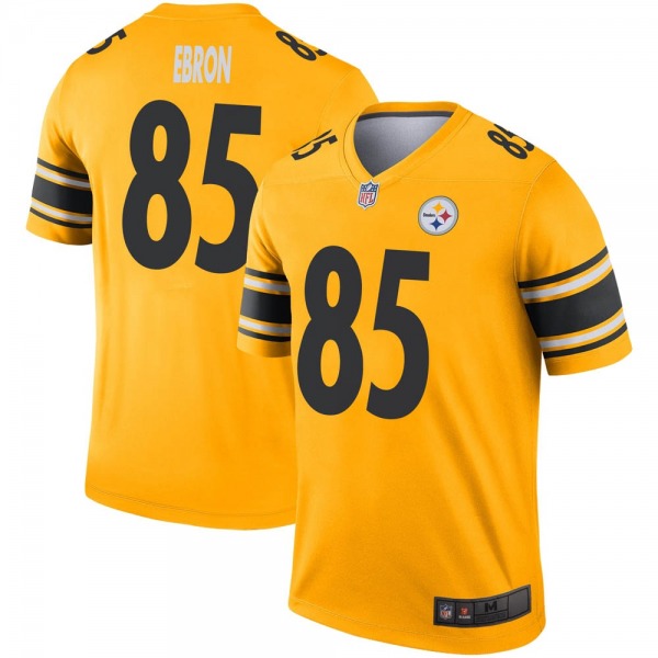 Men's Pittsburgh Steelers #85 Eric Ebron Inverted Jersey - Gold Legend