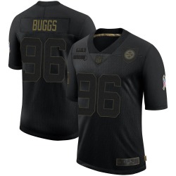 Men's Pittsburgh Steelers #96 Isaiah Buggs Limited Black 2020 Salute To Service Jersey