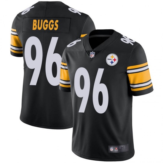 Men's Pittsburgh Steelers #96 Isaiah Buggs Limited Black Team Color Vapor Untouchable Jersey