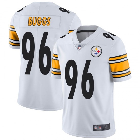 Men's Pittsburgh Steelers #96 Isaiah Buggs Limited White Vapor Untouchable Jersey