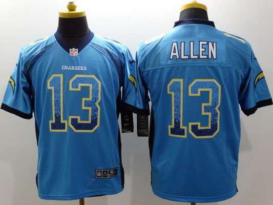 Men's San Diego Chargers #13 Keenan Allen Nike Drift Fashion Blue Elite Jersey