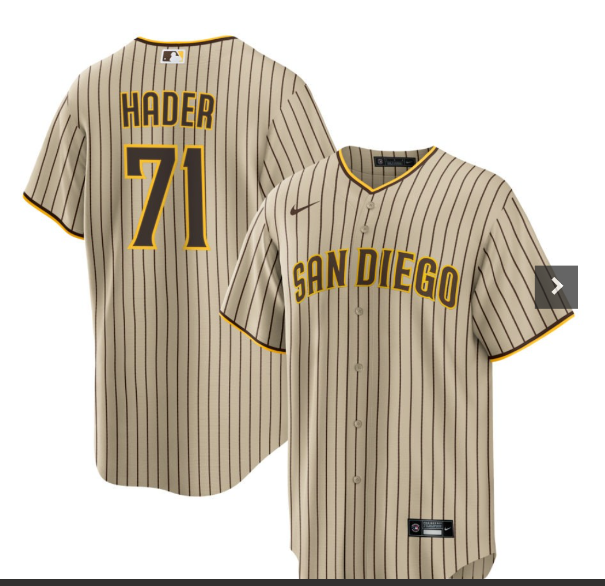 Men's San Diego Padres #71 Josh Hader Grey With Patch Cool Base Stitched Baseball Jersey