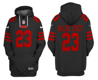 Men's San Francisco 49ers #23 Christian McCaffrey Black Alternate Pullover