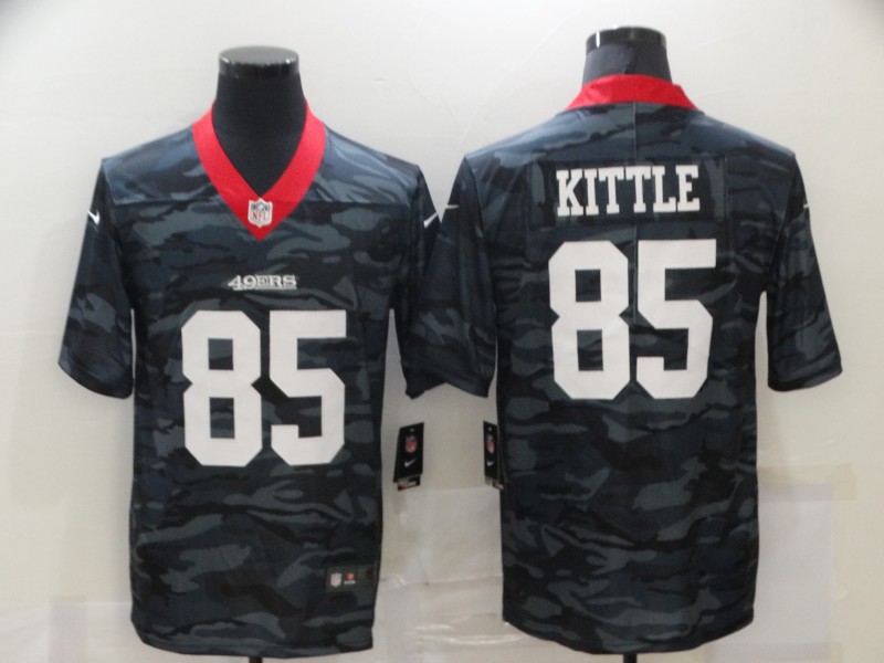 Men's San Francisco 49ers #85 George Kittle 2020 Camo Limited Stitched Nike NFL Jersey