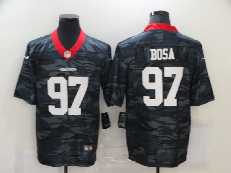 Men's San Francisco 49ers #97 Nick Bosa 2020 Camo Limited Stitched Nike NFL Jersey