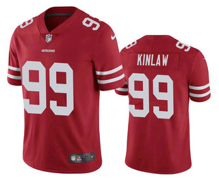 Men's San Francisco 49ers #99 Javon Kinlaw Red 2020 Vapor Untouchable Stitched NFL Nike Limited Jersey