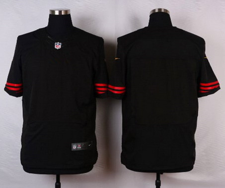 Men's San Francisco 49ers Blank Black Alternate NFL Nike Elite Jersey