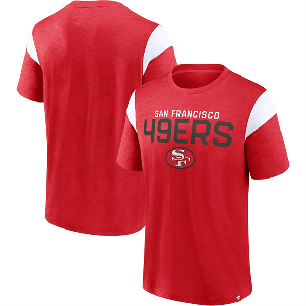 Men's San Francisco 49ers Red White Home Stretch Team T-Shirt