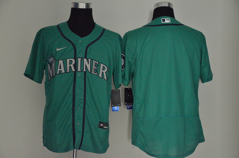 Men's Seattle Mariners Blank Teal Green Stitched MLB Flex Base Nike Jersey