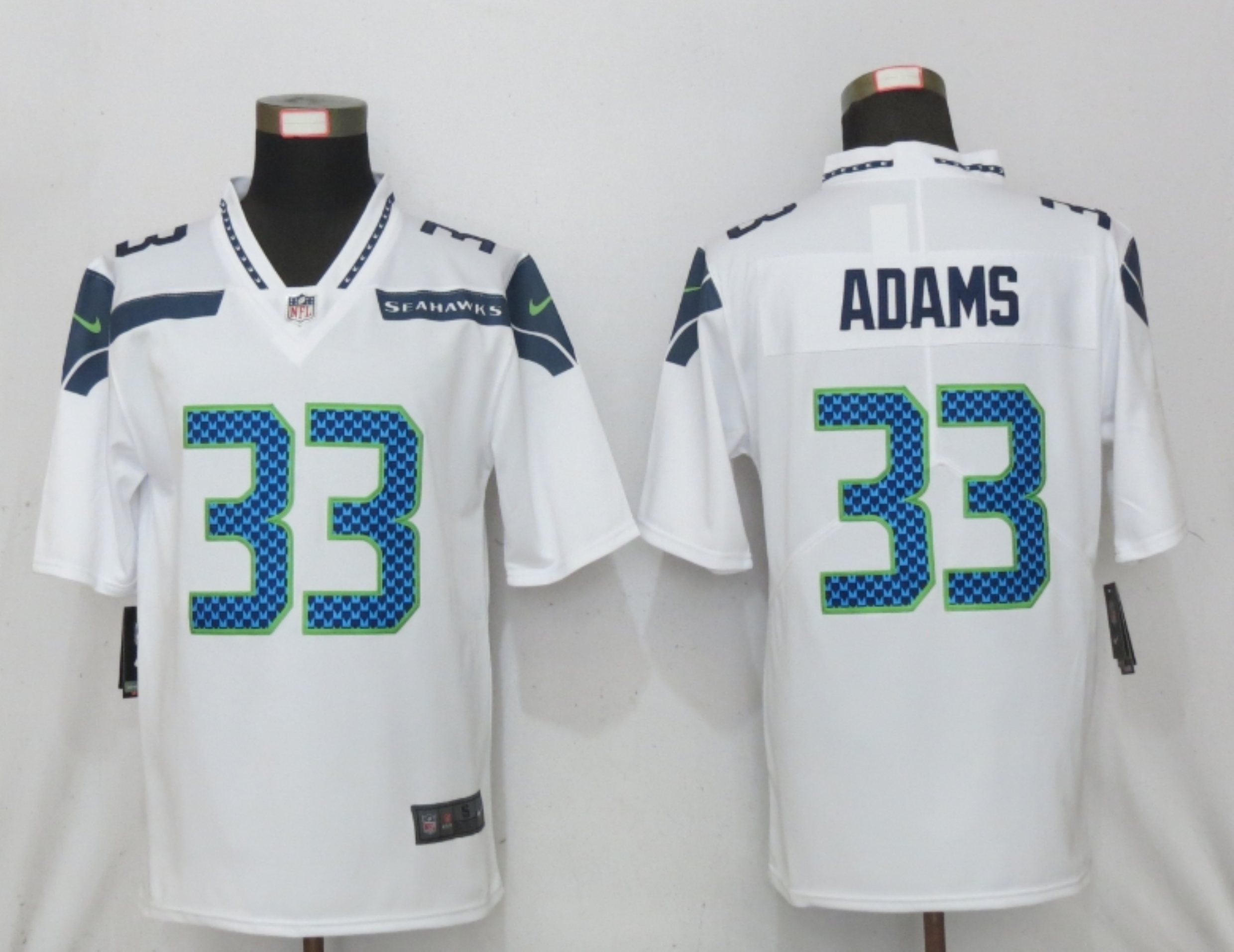 Men's Seattle Seahawks #33 Jamal Adams White 2020 Vapor Untouchable Stitched NFL Nike Limited Jersey