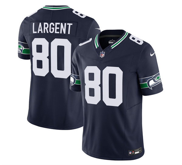 Men's Seattle Seahawks #80 Steve Largent 2023 F.U.S.E. Navy Limited Football Stitched Jersey