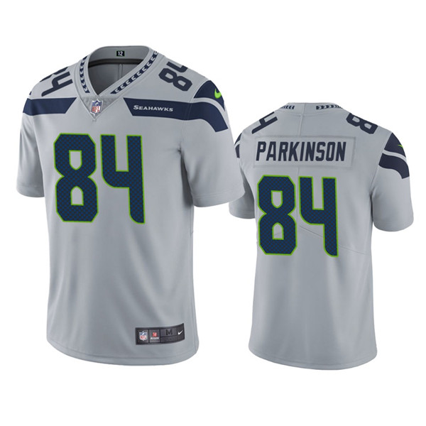 Men's Seattle Seahawks #84 Colby Parkinson Gray Vapor Untouchable Limited Stitched Jersey