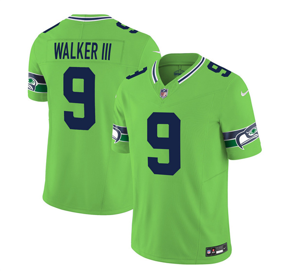 Men's Seattle Seahawks #9 Kenneth Walker III 2023 F.U.S.E. Green Limited Football Stitched Jersey