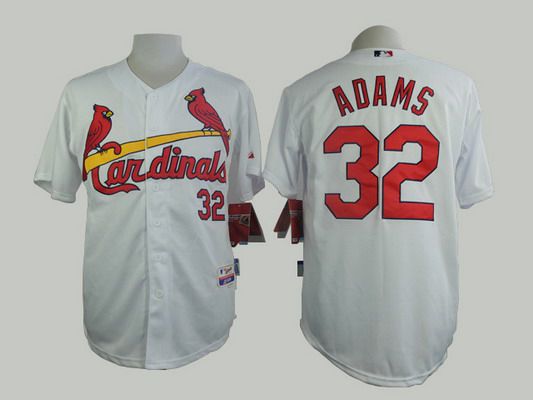 Men's St. Louis Cardinals #32 Matt Adams White Jersey