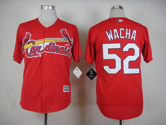 Men's St. Louis Cardinals #52 Michael Wacha 2015 Red Jersey