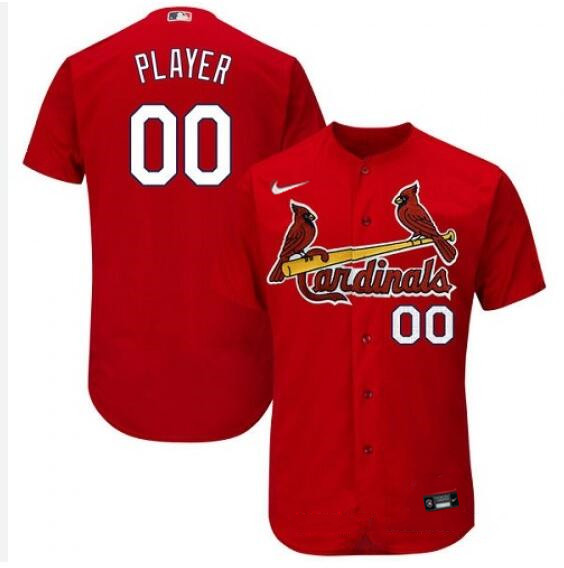 Men's St. Louis Cardinals Custom Nike Red Stitched MLB Flexbase Jersey