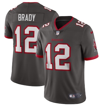 Men's Tampa Bay Buccaneers #12 Tom Brady Gray 2020 NEW Vapor Untouchable Stitched NFL Nike Limited Jersey