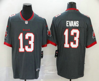 Men's Tampa Bay Buccaneers #13 Mike Evans Gray 2020 NEW Vapor Untouchable Stitched NFL Nike Limited Jersey