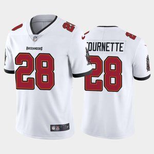 Men's Tampa Bay Buccaneers #28 Leonard Fournette New White Vapor Untouchable Limited Stitched Jersey