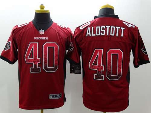 Men's Tampa Bay Buccaneers #40 Mike Alstott Nike Drift Fashion Red Elite Jersey