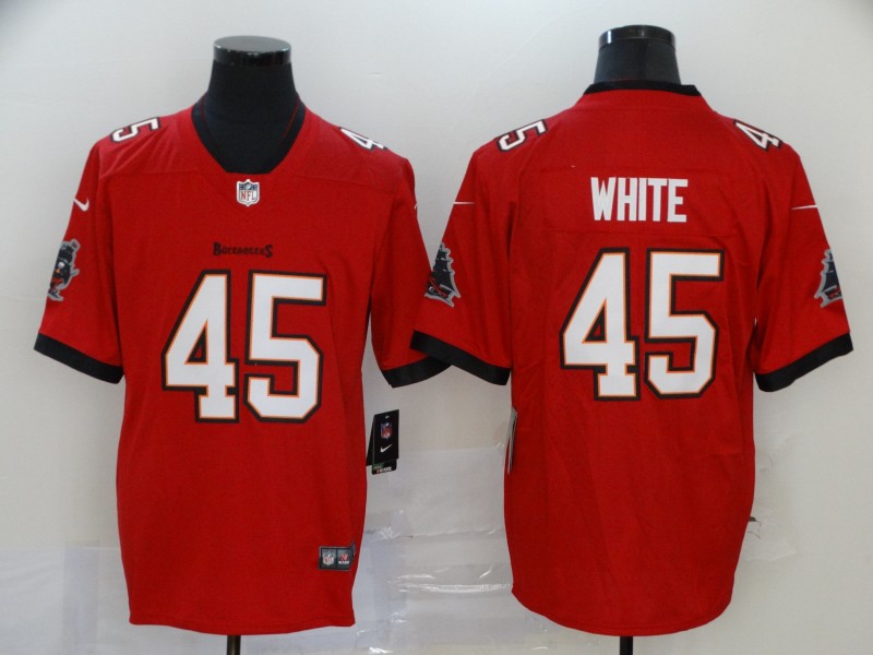 Men's Tampa Bay Buccaneers #45 Devin White Red 2020 NEW Vapor Untouchable Stitched NFL Nike Limited Jersey