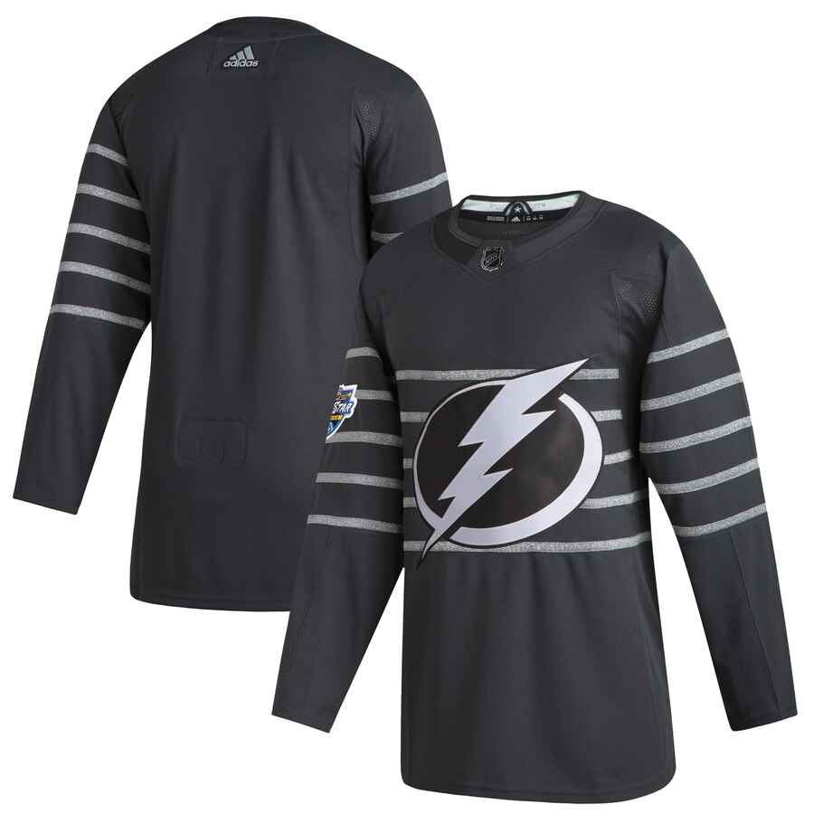 Men's Tampa Bay Lightning Blank Gray 2020 NHL All-Star Game Adidas Jersey