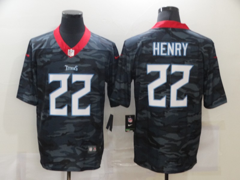 Men's Tennessee Titans #22 Derrick Henry 2020 Camo Limited Stitched Nike NFL Jersey