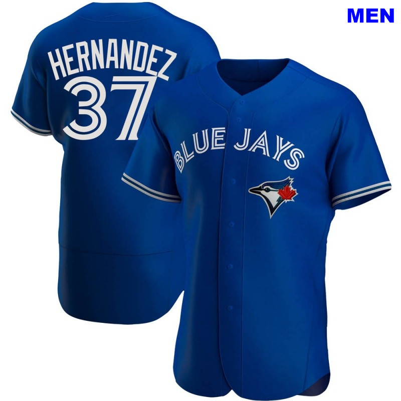 Men's Teoscar Hernandez Toronto Blue Jays #37 Replica Royal Alternate Jersey