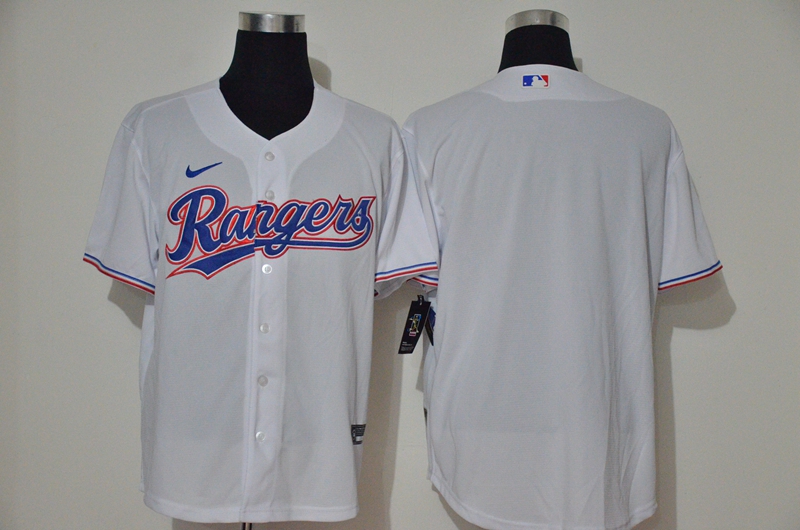 Men's Texas Rangers Blank White Cooperstown Collection Stitched MLB Nike Jersey