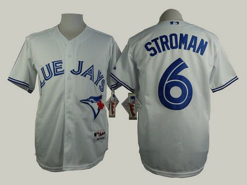 Men's Toronto Blue Jays #6 Marcus Stroman White Jersey