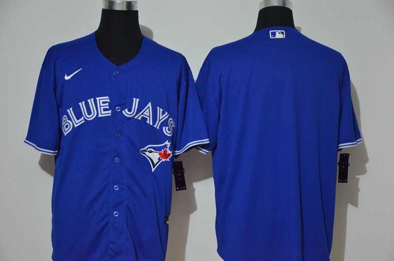 Men's Toronto Blue Jays Blank Blue Stitched MLB Cool Base Nike Jersey