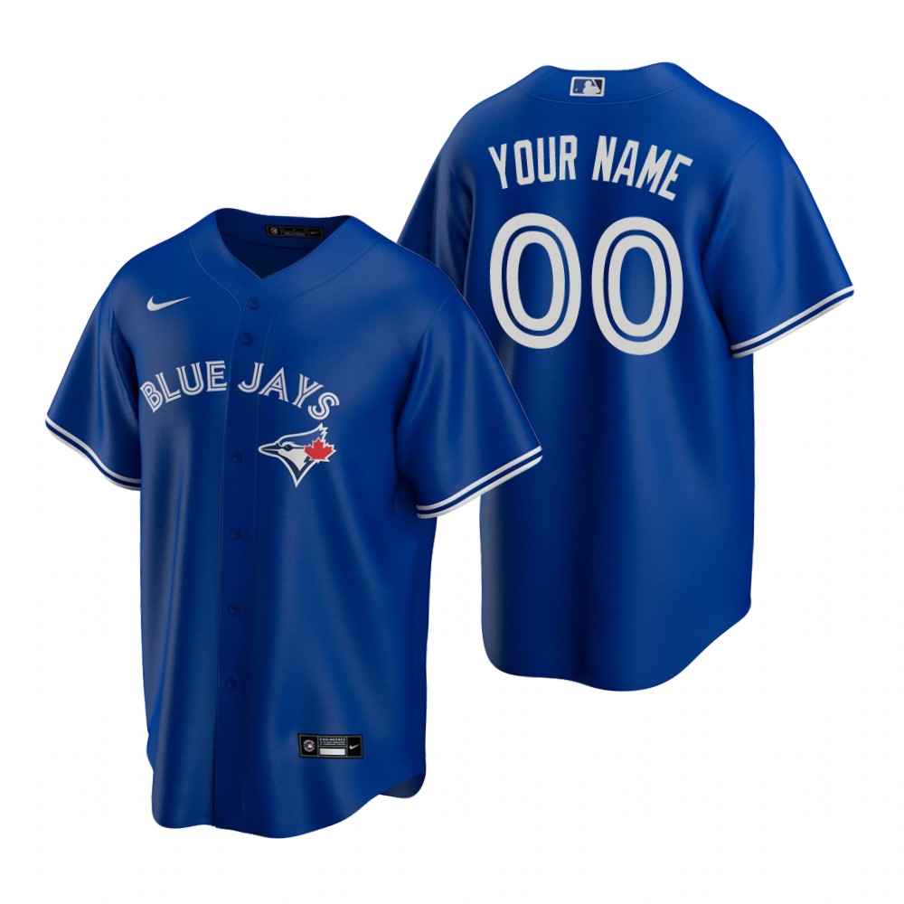Men's Toronto Blue Jays Custom Nike Royal Stitched MLB Cool Base Jersey