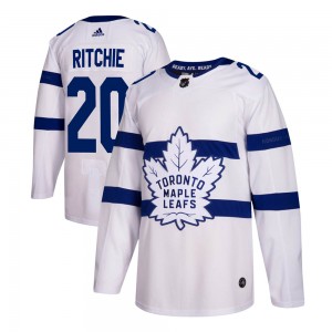 Men's Toronto Maple Leafs #20 Nick Ritchie Adidas Authentic 2018 Stadium...
